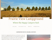 Tablet Screenshot of prairieviewcampground.com